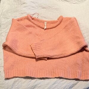 Anthropologie Soft Pink Crew Neck Sweater